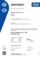 Zertifikat Qualitätsmanagementsystems 2016 